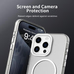 Custodia per telefono ibrida in PC e TPU Candy Fine Circle Magsafe, For iPhone 15 Pro, For iPhone 15 Plus, For iPhone 15
