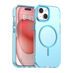 Custodia per telefono ibrida in PC e TPU Candy Fine Circle Magsafe, For iPhone 15 Pro, For iPhone 15 Plus, For iPhone 15