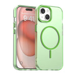 Custodia per telefono ibrida in PC e TPU Candy Fine Circle Magsafe, For iPhone 15 Pro, For iPhone 15 Plus, For iPhone 15
