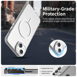 Custodia per telefono ibrida in PC e TPU Candy Fine Circle Magsafe, For iPhone 14 Plus, For iPhone 13, For iPhone 12