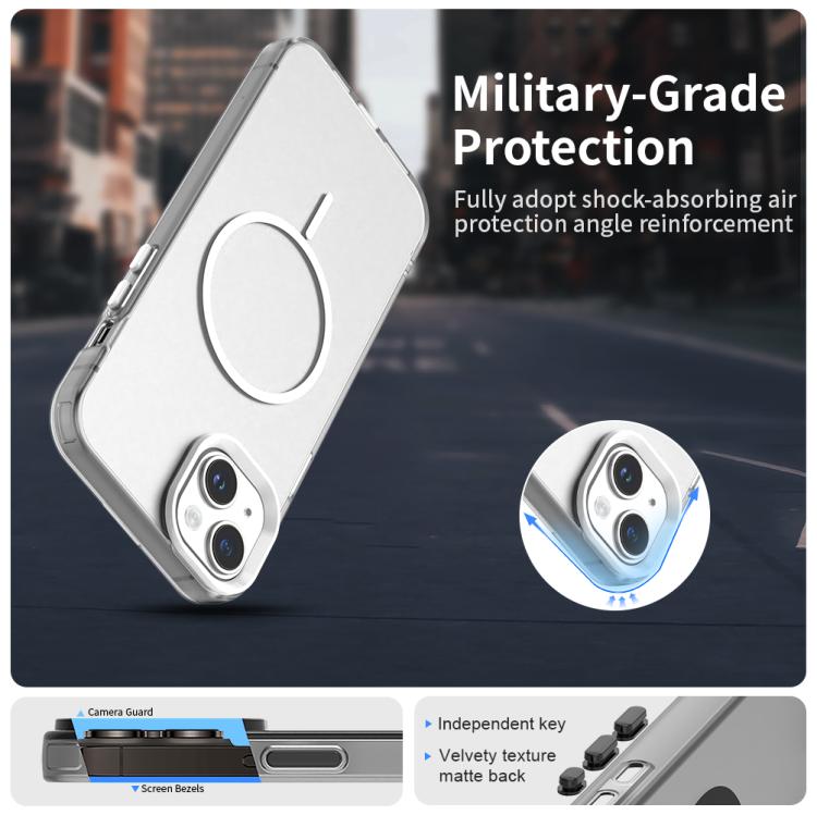 Custodia per telefono ibrida in PC e TPU Candy Fine Circle Magsafe, For iPhone 14 Plus, For iPhone 13, For iPhone 12