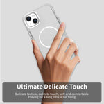 Custodia per telefono ibrida in PC e TPU Candy Fine Circle Magsafe, For iPhone 14 Plus, For iPhone 13, For iPhone 12