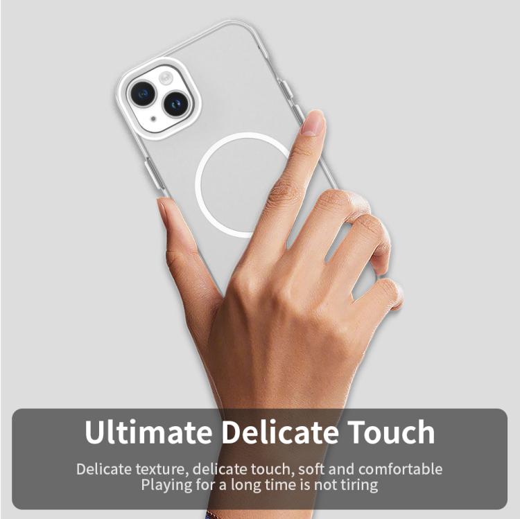 Custodia per telefono ibrida in PC e TPU Candy Fine Circle Magsafe, For iPhone 14 Plus, For iPhone 13, For iPhone 12