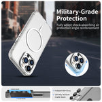 Custodia per telefono ibrida in PC e TPU Candy Fine Circle Magsafe, For iPhone 12 Pro Max, For iPhone 12 Pro