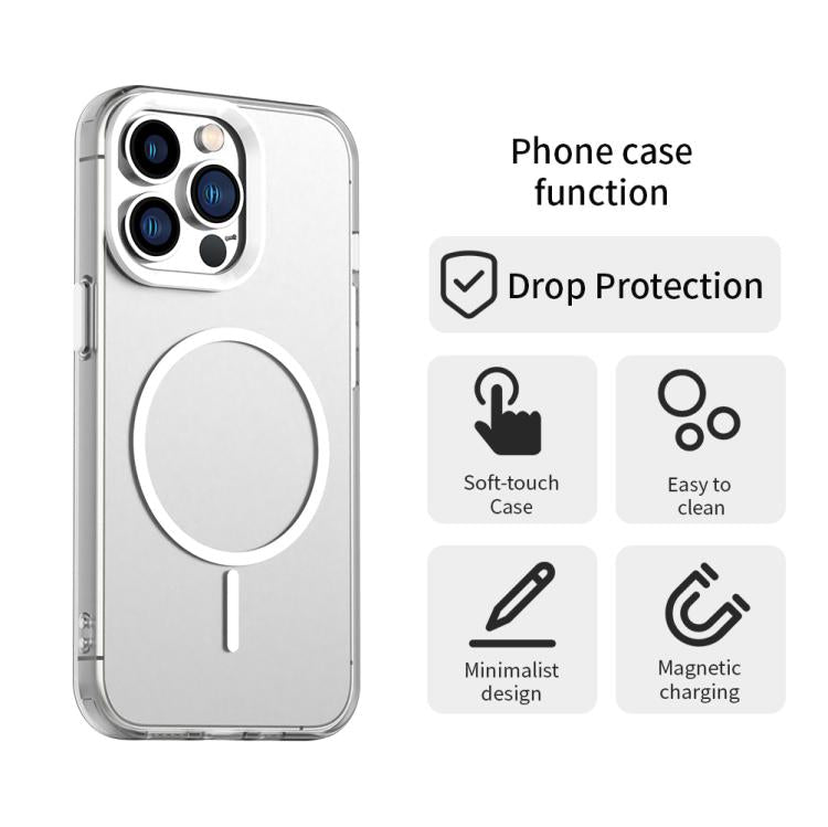Custodia per telefono ibrida in PC e TPU Candy Fine Circle Magsafe, For iPhone 12 Pro Max, For iPhone 12 Pro