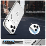 Custodia per telefono ibrida in PC e TPU Candy Fine Circle Magsafe, For iPhone 18 Pro, For iPhone 18 Pro Max, For iPhone 17 Pro Max