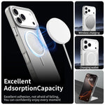 Custodia per telefono ibrida in PC e TPU Candy Fine Circle Magsafe, For iPhone 18 Pro, For iPhone 18 Pro Max, For iPhone 17 Pro Max