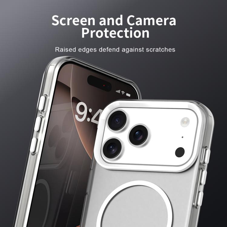 Custodia per telefono ibrida in PC e TPU Candy Fine Circle Magsafe, For iPhone 18 Pro, For iPhone 18 Pro Max, For iPhone 17 Pro Max