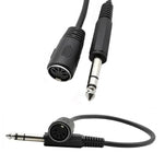 Cavo adattatore audio da spina audio da 6,35 mm a MIDI a 5 pin, lunghezza: 0,3 m