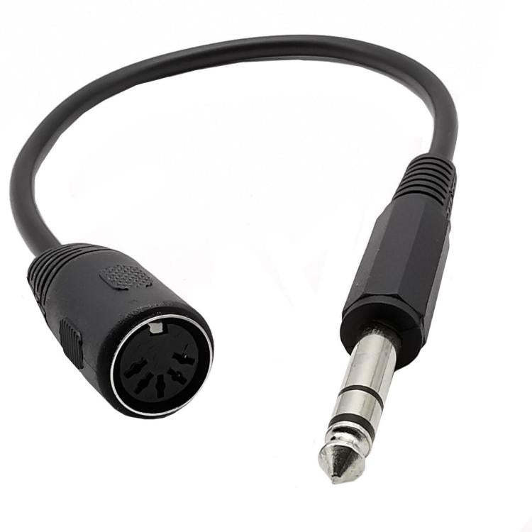 Cavo adattatore audio da spina audio da 6,35 mm a MIDI a 5 pin, lunghezza: 0,3 m