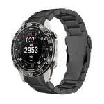 Cinturino per orologio con fibbia di sicurezza curva in lega di titanio a sgancio rapido, For Garmin 22mm