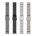 Cinturino per orologio con fibbia di sicurezza curva in lega di titanio a sgancio rapido, For Garmin 22mm