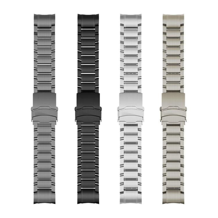 Cinturino per orologio con fibbia di sicurezza curva in lega di titanio a sgancio rapido, For Garmin 22mm
