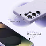 Custodia per telefono ABEEL in silicone liquido con tecnologia Skin-friendly Magsafe, For Samsung Galaxy S24 FE 5G, For Samsung Galaxy S24 Ultra 5G, For Samsung Galaxy S24+ 5G, For Samsung Galaxy S24 5G