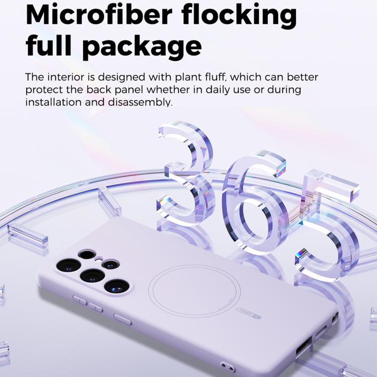 Custodia per telefono ABEEL in silicone liquido con tecnologia Skin-friendly Magsafe, For Samsung Galaxy S25 Edge 5G, For Samsung Galaxy S25 5G, For Samsung Galaxy S25+ 5G, For Samsung Galaxy S25 Ultra 5G