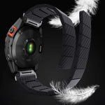 Cinturino per orologio in fibra di carbonio con chiusura magnetica., For Garmin 26mm, For Garmin 22mm