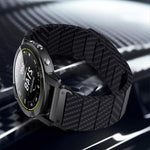 Cinturino per orologio in fibra di carbonio con chiusura magnetica., For Garmin 26mm, For Garmin 22mm