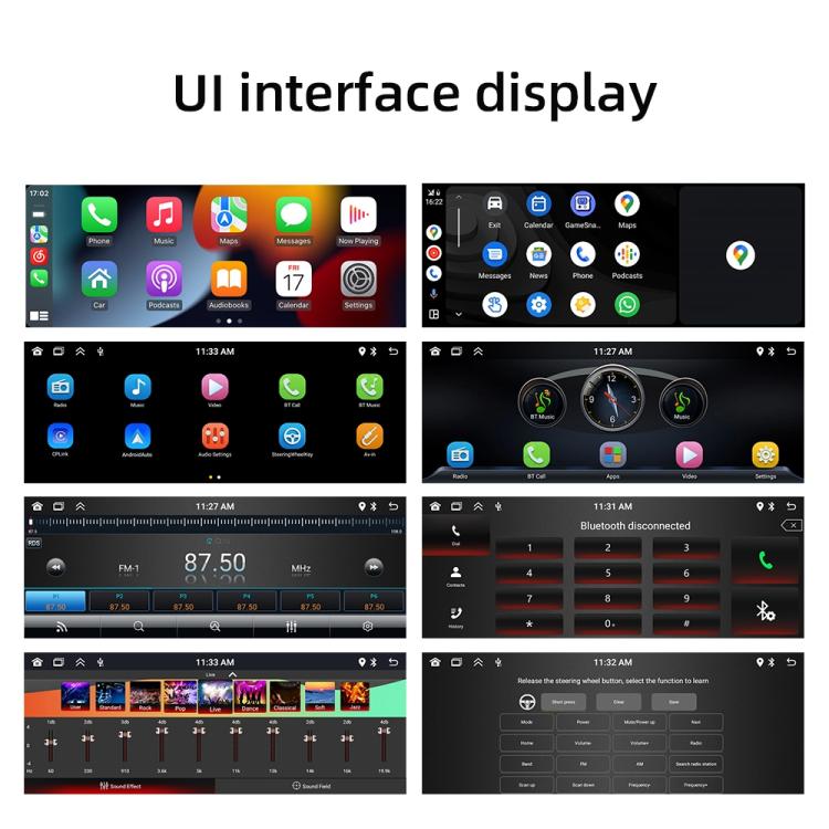 Autoradio F6021 con schermo IPS da 6,86 pollici, formato 1Din, compatibile con MP5, CarPlay e Android Auto., F6021