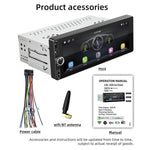 Autoradio F6021 con schermo IPS da 6,86 pollici, formato 1Din, compatibile con MP5, CarPlay e Android Auto., F6021