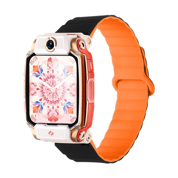 Cinturino per orologio magnetico in silicone bicolore, For Imoo Watch Phone Series