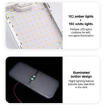 Luce da tetto per camper, 12-30 V, 3 temperature di colore, dimmerabile tramite pulsante rotante., FC03
