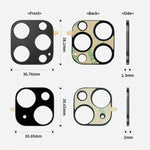 XDcase - Protezione per obiettivo fotografico cava in lega di titanio, For iPhone 14 / 14 Plus