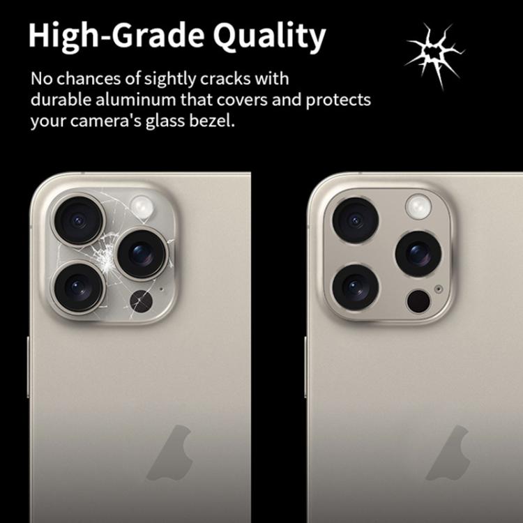 XDcase - Protezione per obiettivo fotografico cava in lega di titanio, For iPhone 14 / 14 Plus