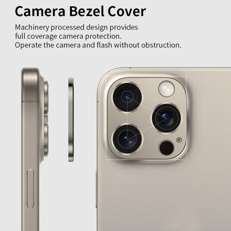 XDcase - Protezione per obiettivo fotografico cava in lega di titanio, For iPhone 13 Pro / 13 Pro Max