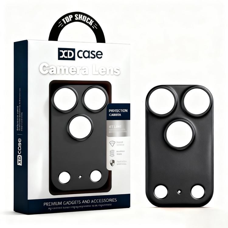 XDcase - Protezione per obiettivo fotografico cava in lega di titanio, For iPhone 17 Pro Max, For iPhone 17 Pro