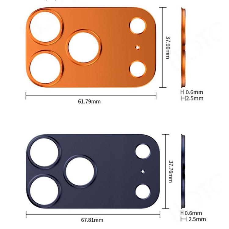 XDcase - Protezione per obiettivo fotografico cava in lega di titanio, For iPhone 17 Pro Max, For iPhone 17 Pro