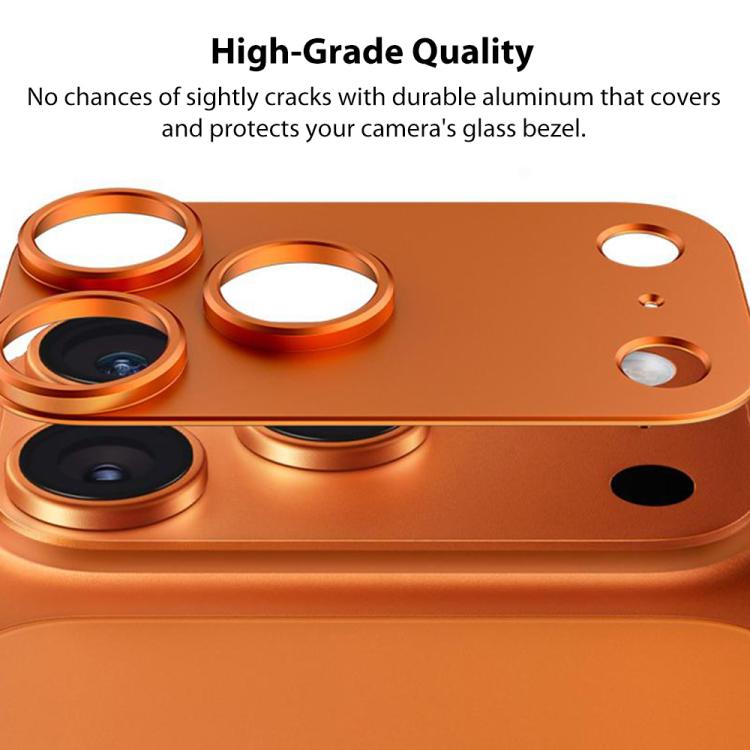 XDcase - Protezione per obiettivo fotografico cava in lega di titanio, For iPhone 17 Pro Max, For iPhone 17 Pro