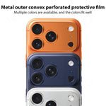 XDcase - Protezione per obiettivo fotografico cava in lega di titanio, For iPhone 17 Pro Max, For iPhone 17 Pro