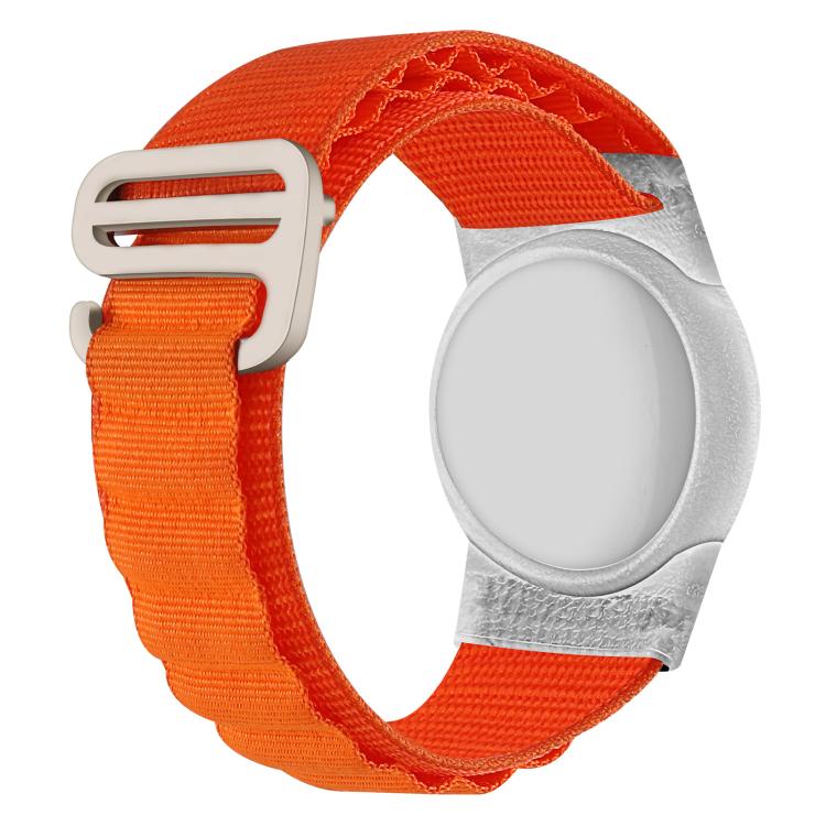 Custodia protettiva anti-smarrimento per localizzatore xDfind con fibbia argentata e cinturino in nylon., For AirTag 2nd Gen / AirTag 1st Gen