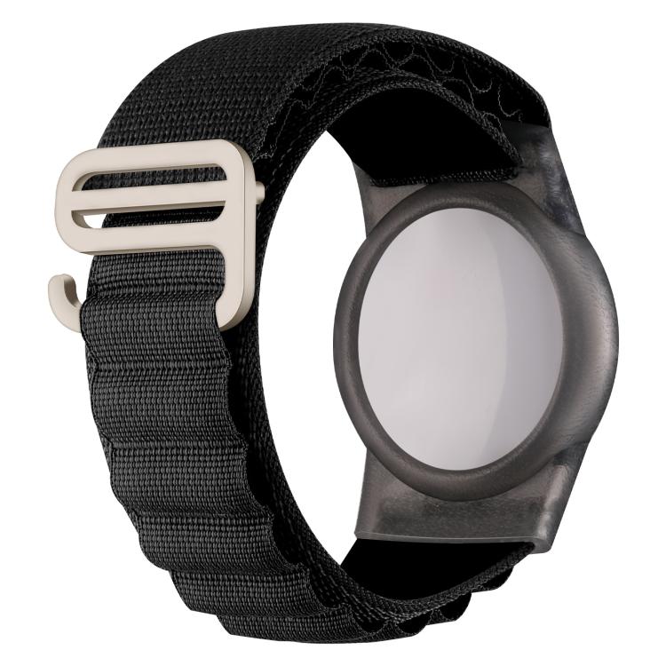 Custodia protettiva anti-smarrimento per localizzatore xDfind con fibbia argentata e cinturino in nylon., For AirTag 2nd Gen / AirTag 1st Gen