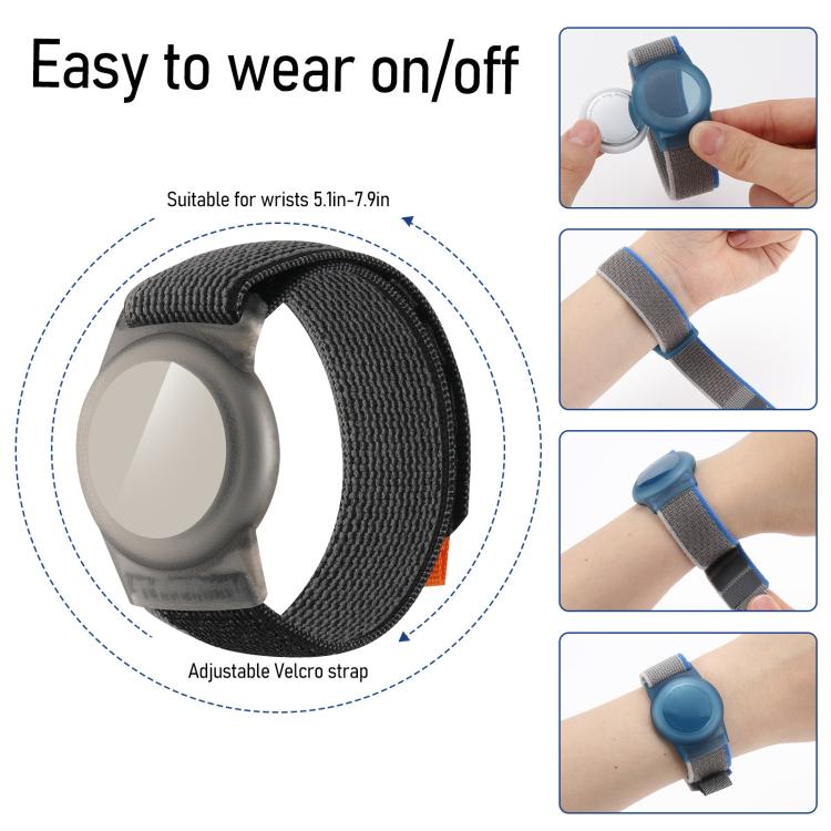 Custodia protettiva anti-smarrimento per localizzatore xDfind con cinturino in nylon., For AirTag 2nd Gen / AirTag 1st Gen
