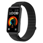 Cinturino per orologio xDfind in nylon intrecciato con chiusura a strappo e interfaccia metallica., For Huawei Band 10 / 9 / 8