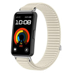 Cinturino per orologio xDfind in nylon intrecciato con chiusura a strappo e interfaccia metallica., For Huawei Band 10 / 9 / 8
