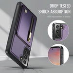 JEEHOOD J12 Esclusiva custodia per telefono con cerniera, protezione RFID e MagSafe, porta carte., For Samsung Galaxy S21 5G, For Samsung Galaxy S21+ 5G, For Samsung Galaxy S21 Ultra 5G, For Samsung Galaxy S20 FE 5G