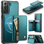 JEEHOOD J12 Esclusiva custodia per telefono con cerniera, protezione RFID e MagSafe, porta carte., For Samsung Galaxy S21 5G, For Samsung Galaxy S21+ 5G, For Samsung Galaxy S21 Ultra 5G, For Samsung Galaxy S20 FE 5G