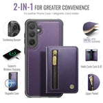 JEEHOOD J12 Esclusiva custodia per telefono con cerniera, protezione RFID e MagSafe, porta carte., For Galaxy S26 FE 5G, For Samsung Galaxy S26+ 5G, For Samsung Galaxy S26 Ultra 5G, For Samsung Galaxy S26 5G