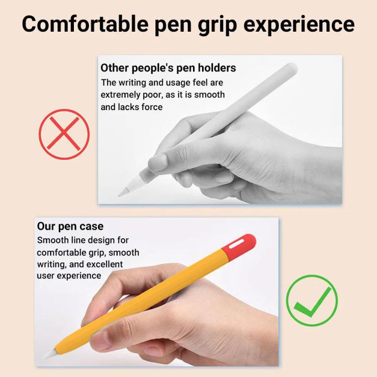 Custodia protettiva in silicone a contrasto XDcase per penna stilo, For Apple Pencil Pro / 2, For Apple Pencil Pro / 2 / 1, For Apple Pencil USB-C / 3