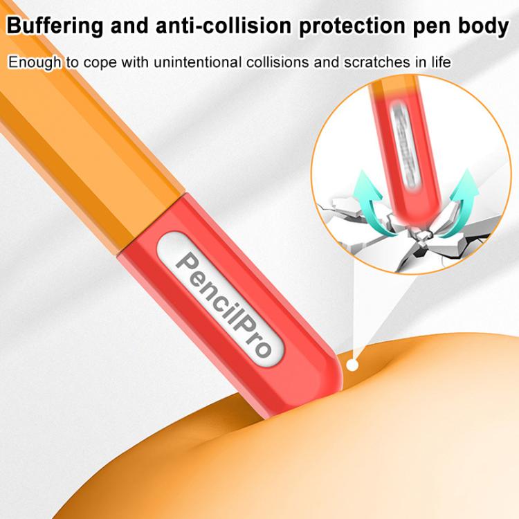 Custodia protettiva in silicone a contrasto XDcase per penna stilo, For Apple Pencil Pro / 2, For Apple Pencil Pro / 2 / 1, For Apple Pencil USB-C / 3