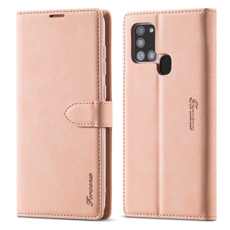 Custodia portafoglio in pelle per Samsung Galaxy A21s
