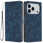 Custodia per telefono in pelle con motivo a fiori di ciliegio in rilievo, For iPhone 17 Pro Max, For iPhone 17 Pro, For iPhone 17