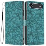 Custodia per telefono in pelle con motivo a fiori di ciliegio in rilievo, For iPhone Air, For iPhone 16 Pro Max, For iPhone 16 Pro