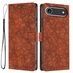 Custodia per telefono in pelle con motivo a fiori di ciliegio in rilievo, For iPhone Air, For iPhone 16 Pro Max, For iPhone 16 Pro