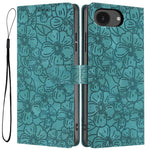 Custodia per telefono in pelle con motivo a fiori di ciliegio in rilievo, For iPhone 18 Pro, For iPhone 18 Pro Max, For iPhone 17e / 16e
