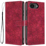 Custodia per telefono in pelle con motivo a fiori di ciliegio in rilievo, For iPhone 18 Pro, For iPhone 18 Pro Max, For iPhone 17e / 16e