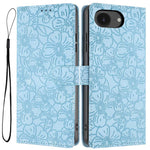 Custodia per telefono in pelle con motivo a fiori di ciliegio in rilievo, For iPhone 18 Pro, For iPhone 18 Pro Max, For iPhone 17e / 16e