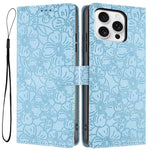 Custodia per telefono in pelle con motivo a fiori di ciliegio in rilievo, For iPhone 14 Pro Max, For iPhone 13 Pro Max, For iPhone 13 Pro
